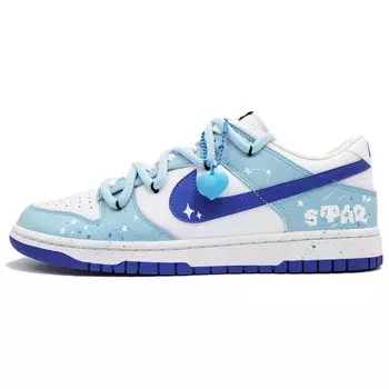 Обувь для скейтбординга Nike Dunk унисекс, White/Blue