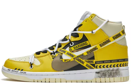 Обувь для скейтбординга Nike Dunk унисекс, Yellow/Black