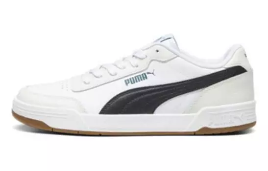 Обувь для скейтбординга Puma Caracal унисекс, PUMA White-PUMA Black-Malachite-Vapor Gray