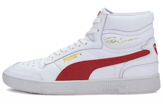 Кроссовки PUMA Ralph Sampson Mid 'White High Risk Red'