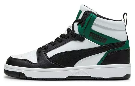Обувь для скейтбординга Puma REBOUND унисекс, Black And White Green