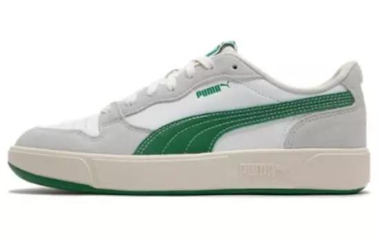 Обувь для скейтбординга Puma Sky LX унисекс, Sail/Sail/Metallic Gold Grain/Oil Green