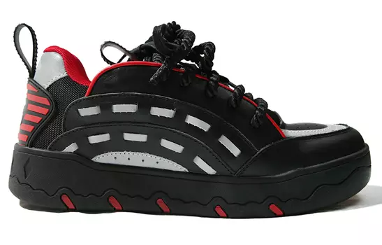 Обувь для скейтбординга RickyisClown унисекс, Черный Красный