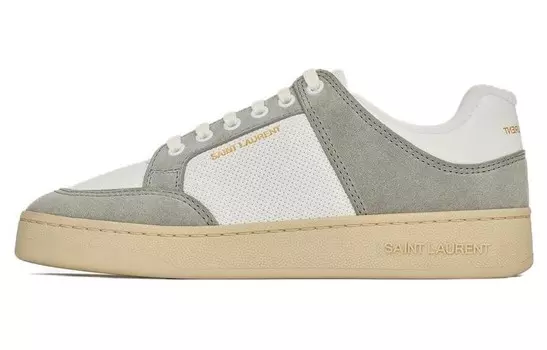 Кроссовки мужские Saint Laurent, белый / серый