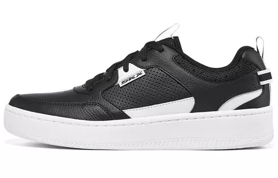 Обувь для скейтбординга Sport Court 92, мужская, низкая, черного/белого цвета Skechers