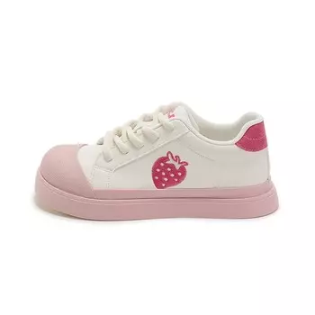 Обувь для скейтбординга Strawberry Bear Series Kids для начальной школы Disney, бежевый/черный