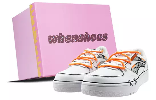 Обувь для скейтбординга Street Player Мужская низкая, белая/оранжевая Lining