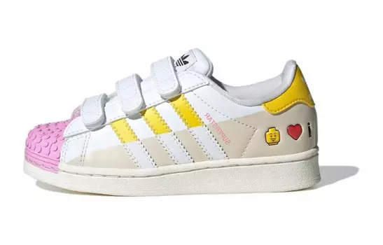 Обувь для скейтбординга Superstar Kids для дошкольников Adidas Originals, кремовый