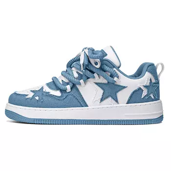 Обувь для скейтбординга унисекс Double Star Eight, White/Blue