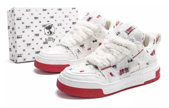 Обувь для скейтбординга унисекс с низким верхом белого цвета Jifffly