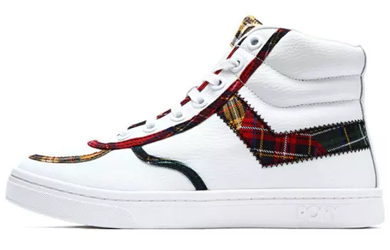 Обувь для скейтбординга унисекс с высоким верхом белого цвета Pony