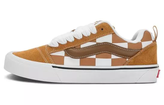 Обувь для скейтбординга Vans Knu Skool унисекс, Коричнево-белый