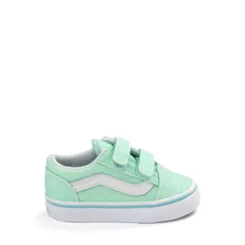 Обувь для скейтбординга Vans Old Skool V Glitter — для малышей, синий