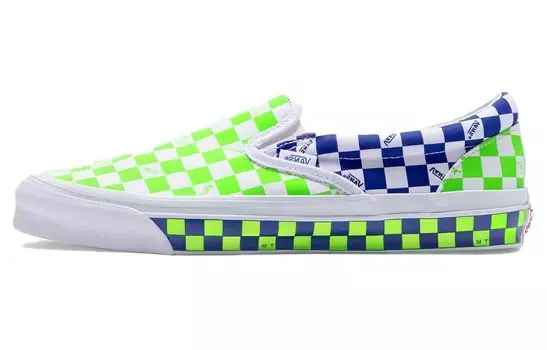 Обувь для скейтбординга Vans унисекс, White/Green/Blue