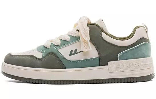 Обувь для скейтбординга WARRIOR унисекс, Бежевый/Зеленый