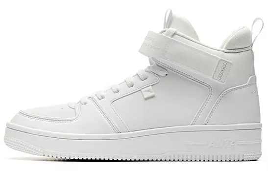 Обувь для скейтбординга женская с высоким верхом белая Anta