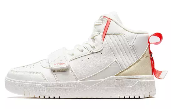 Обувь для скейтбординга женская с высоким верхом белая Xtep