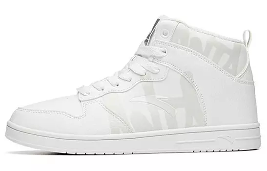 Обувь для скейтбординга женская с высоким верхом белая Anta