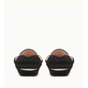 Обувь для вождения Gommino из замши TOD's, черный