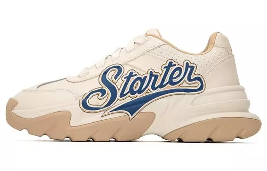 Обувь для жизни Мужская низкая белая/коричневая Starter