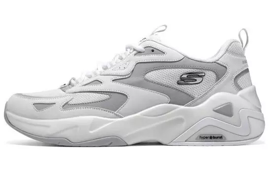 Обувь для жизни Мужская низкая белая/серая Skechers