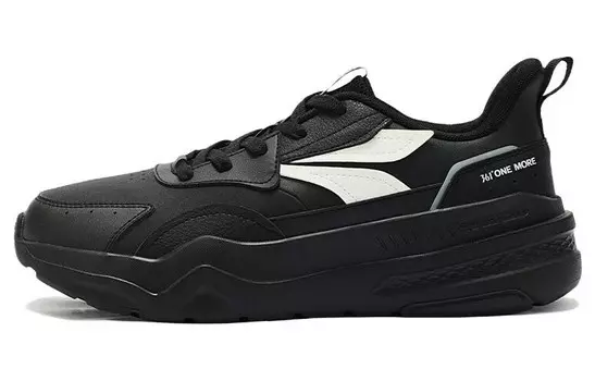 Обувь для жизни Мужская низкая Obsidian Black Feathers White 361°