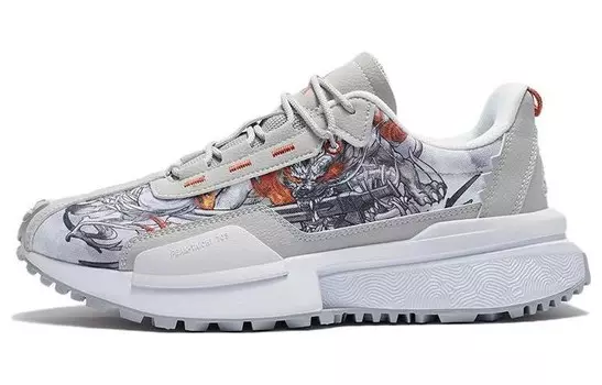 Обувь для жизни Мужская низкая серая/белая Peak