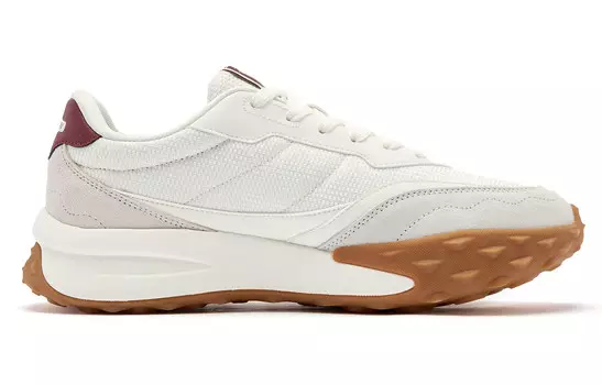 Обувь Dosa, мужские кроссовки в стиле Lifestyle, с низким верхом, цвета слоновой кости/ярко-красного цвета Qiaodan