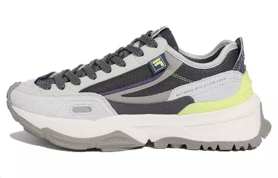 Кроссовки FILA Casual Shoes Unisex Low-Top Black Gray/Yellow Blue