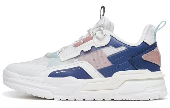 Обувь Hacker Series Lifestyle, женская, с низким верхом, парусная, белая/темно-синяя Xtep