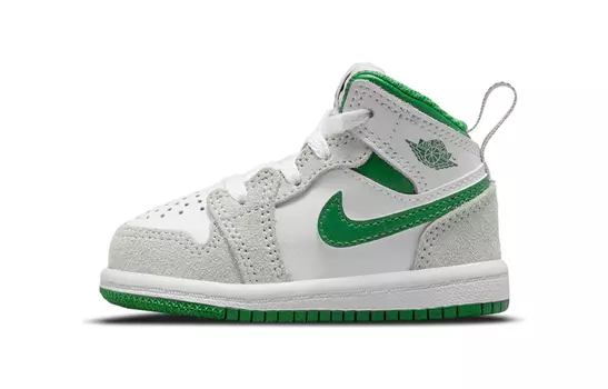 Кроссовки Jordan 1 Mid SE White Pine Green TD