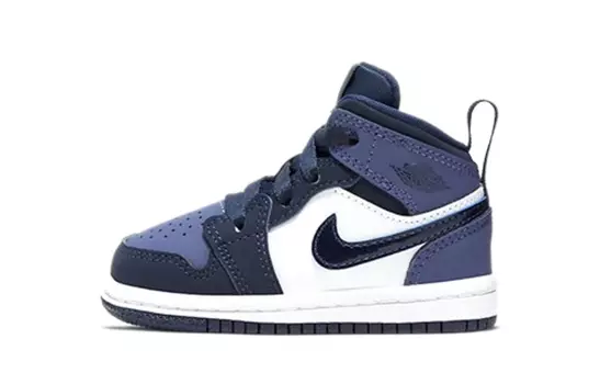 Кроссовки Jordan 1 Mid Obsidian Sanded Purple TD