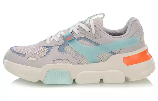 Обувь Mark Lifestyle женская низкая серо-синяя Lining