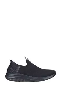 Обувь: мягкие женские кроссовки ultra flex 3 0 streak Skechers, черный