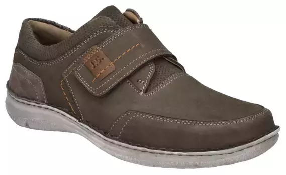 Обувь на липучке Josef Seibel "Anvers 83", обувь для отдыха, тапочки, удобная обувь с мягким краем голенища, серый