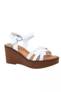 Обувь на платформе с эффектом дерева и амортизацией каблука IVACHY, белый