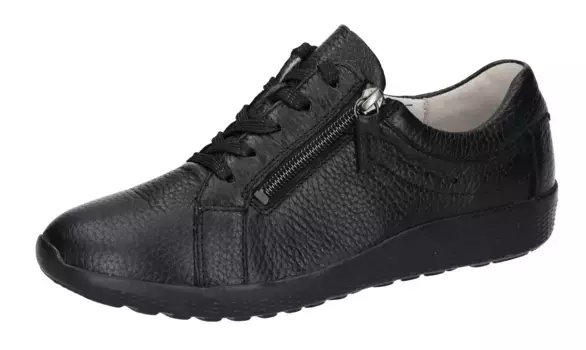 Обувь на шнуровке Waldlufer "K-IRA", кроссовки, полуботинки, удобная обувь удобной ширины K (=очень широкая), черный