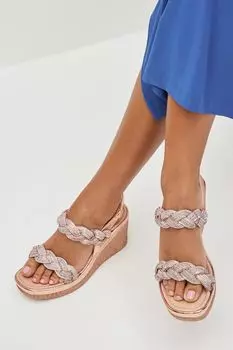 Обувь на танкетке Forever Comfort Bling Next, розовый