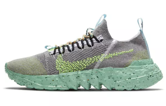 Кроссовки Nike Space Hippie Lifestyle унисекс, зеленый