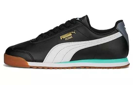 Обувь Puma Roma Lifestyle унисекс, Black And White Green