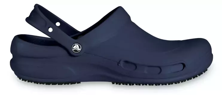 Обувь рабочая Crocs "БИСТРО", сабо для предприятий общественного питания, медсестер, больниц с закрытой зоной для ног, цвет морской волны