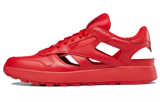 Кроссовки Reebok Classic Leather Tabi Decortique Low Maison Margiela Red