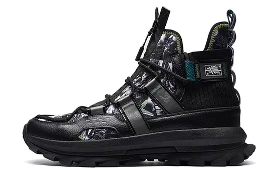 Обувь Shaolin Collection Lifestyle для мужчин с высоким берцем черного цвета Xtep