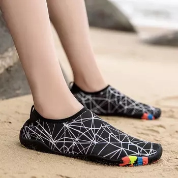 Обувь Shark Bart (SBART) для отслеживания реки, обувь для подводного плавания и катания на водных лыжах, мужская и женская пляжная обувь, нескользящая 190 серебристо-белый 35-46