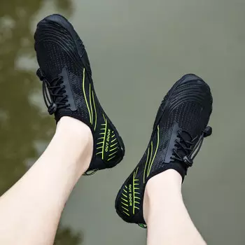 Обувь Shark Bart (SBART) Mulberry для плавания и отслеживания рек, обувь для рыбалки, подводного плавания, подводного плавания, черно-зеленая 9518 35-47