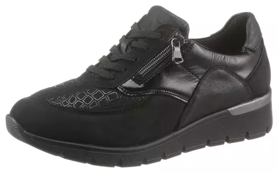 Обувь Waldlufer на шнуровке "K-RAMONA-Soft", с подошвой на воздушной подушке, ширина K, черный