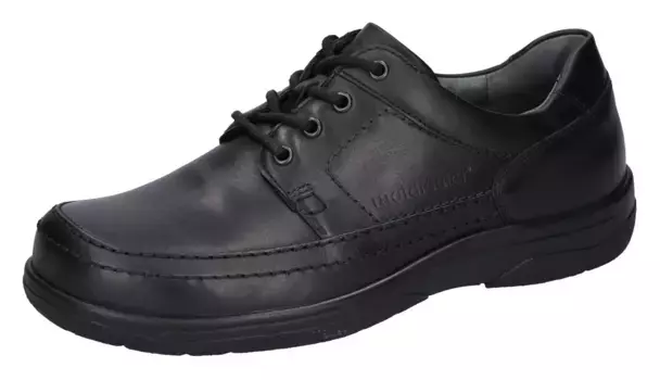 Обувь Waldlufer на шнуровке "KEN", шириной K = очень широкая повседневная обувь, полуботинки, туфли на шнуровке, черный