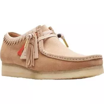 Обувь Wallabee 2 мужская Clarks, цвет Natural/Tan Combi