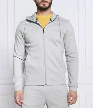 Обвисший изогнутый свитер Regular fit Boss Green, серый