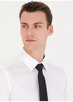 Обычная белая мужская рубашка Slim Fit с классическим воротником MYRAS Pierre Cardin, белый